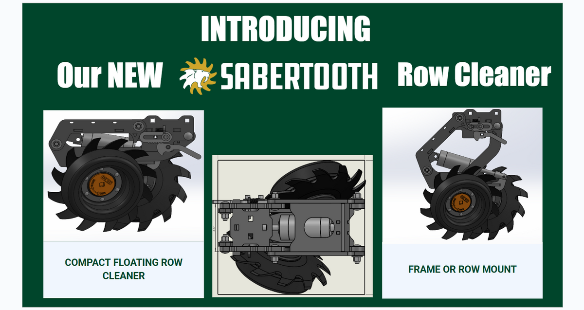 New Universal Compact Floating Row Cleaner - Row Mount